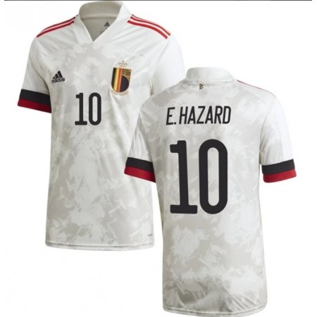 Belgio E.Hazard 10 Maglia Trasferta Euro 2020 Manica Corta
